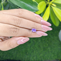 1.53 Ct. Pinkish Purple Sapphire from Tanzania Life Style