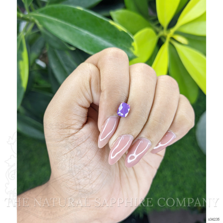 1.53 Ct. Pinkish Purple Sapphire from Tanzania