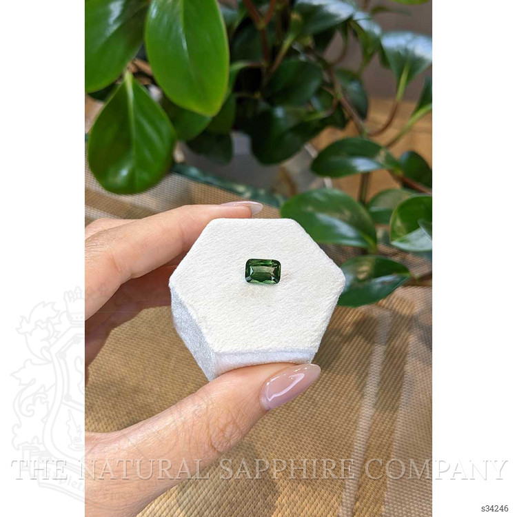 3.02 Ct. Bluish Green Sapphire from Madagascar
