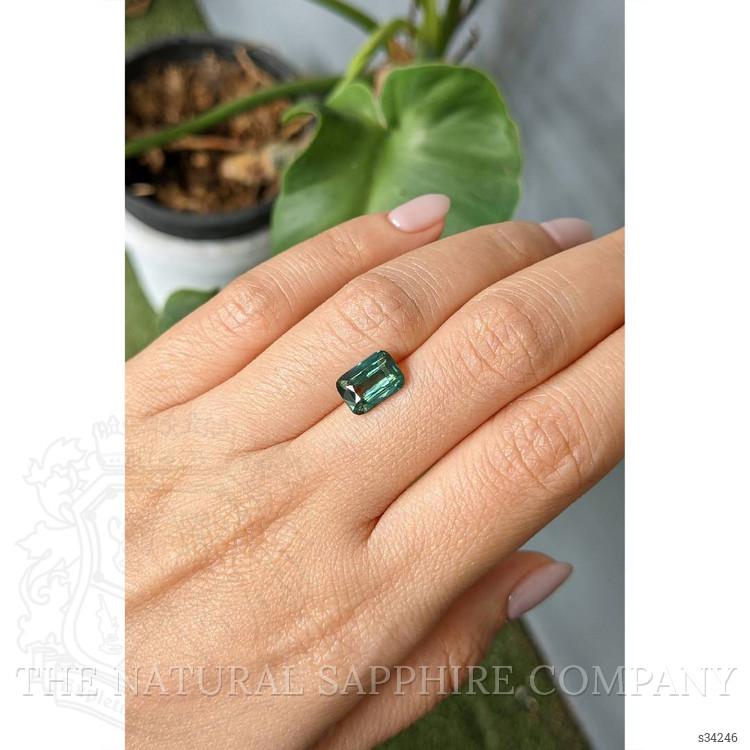 3.02 Ct. Bluish Green Sapphire from Madagascar
