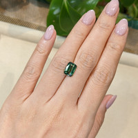 3.02 Ct. Green Sapphire from Madagascar Life Style