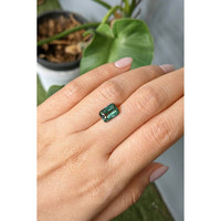 3.02 Ct. Green Sapphire from Madagascar Life Style