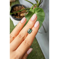 3.02 Ct. Green Sapphire from Madagascar Life Style