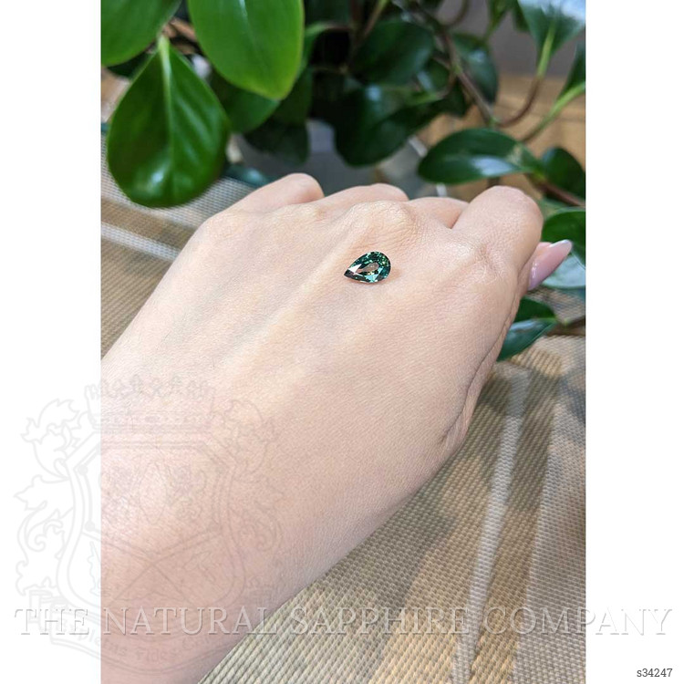 1.73 Ct. Bluish Green Sapphire from Madagascar