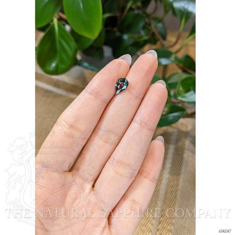 1.73 Ct. Bluish Green Sapphire from Madagascar