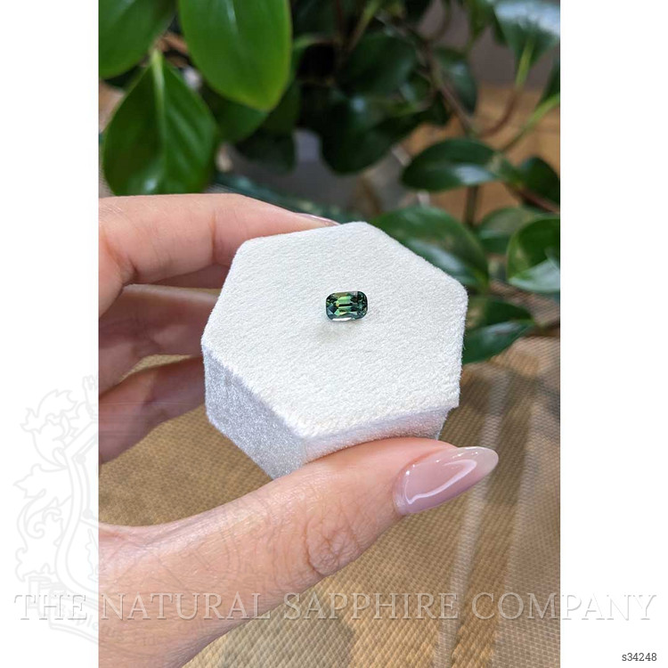 1.51 Ct. Bluish Green Sapphire from Madagascar