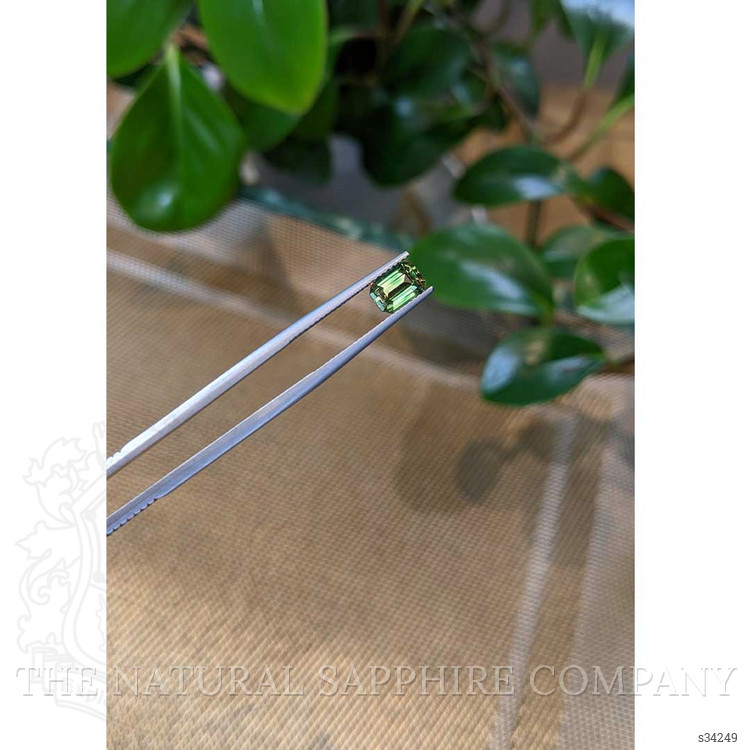 1.57 Ct. Yellowish Green Sapphire from Madagascar