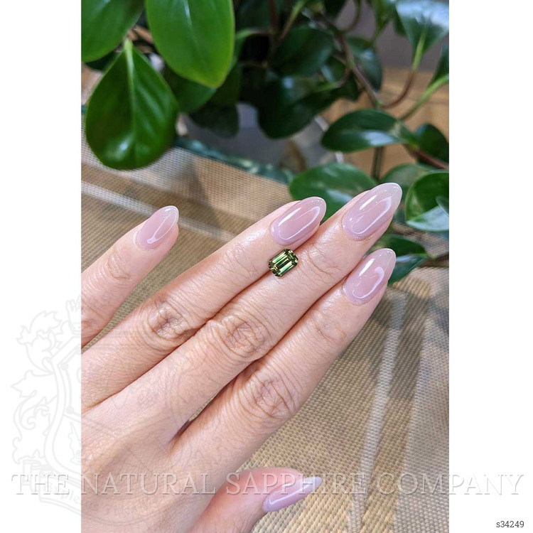 1.57 Ct. Yellowish Green Sapphire from Madagascar