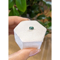 1.05 Ct. Bluish Green Sapphire from Madagascar Life Style
