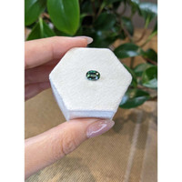 1.46 Ct. Bluish Green Sapphire from Madagascar Life Style