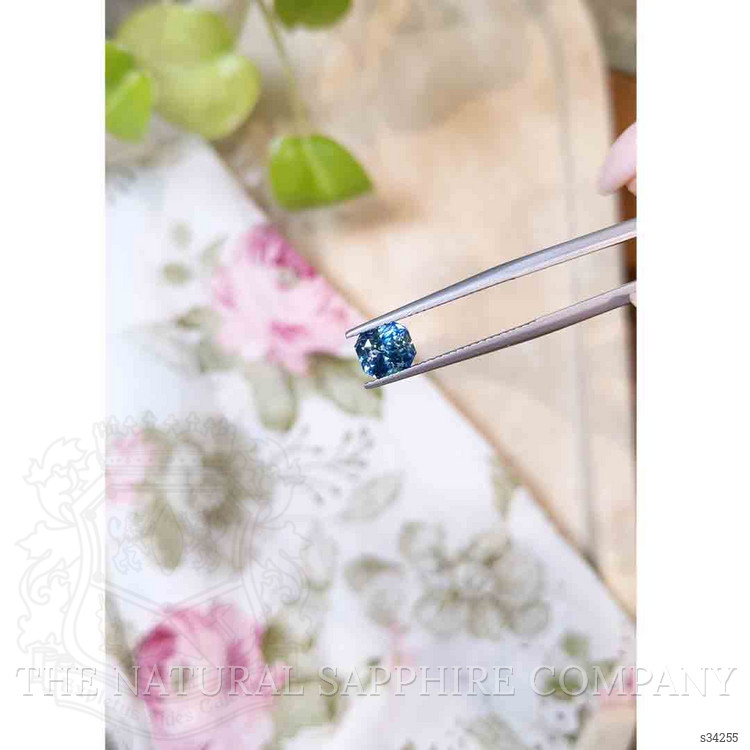 1.62 Ct. Greenish Blue Sapphire from Madagascar