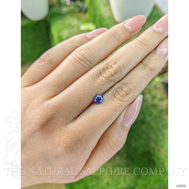 0.83 Ct. Blue Sapphire from Ceylon (Sri Lanka)