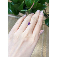 1.05 Ct. Pinkish Purple Sapphire from Ceylon (Sri Lanka) Life Style