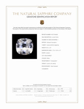2.01 Ct. White Sapphire from Ceylon (Sri Lanka) Scan Report