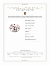 3.28 Ct. Peach Sapphire from Ceylon (Sri Lanka) Scan Report