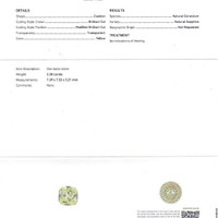 2.30 Ct. Yellow Sapphire from Ceylon (Sri Lanka) Scan Report