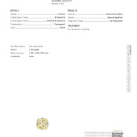 2.30 Ct. Yellow Sapphire from Ceylon (Sri Lanka) Scan Report