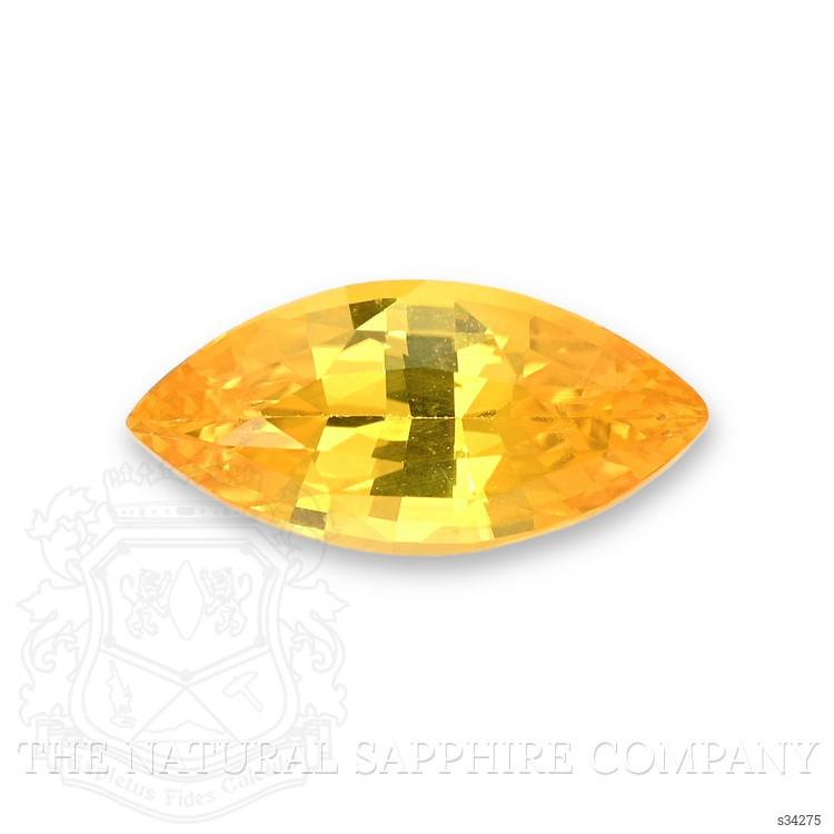 1.29 Ct. Yellowish Orange Sapphire from Ceylon (Sri Lanka)