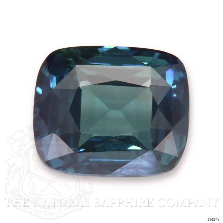 4.03 Ct. Bluish Green Sapphire from Ceylon (Sri Lanka)