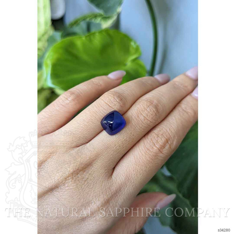 9.53 Ct. Blue Cabochon Sapphire from Ceylon (Sri Lanka)