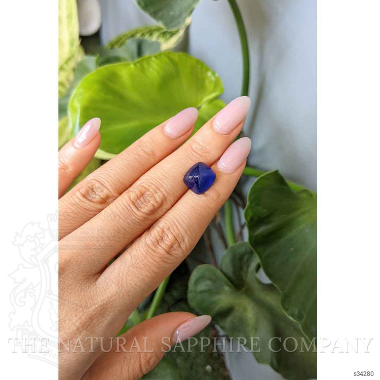 9.53 Ct. Blue Cabochon Sapphire from Ceylon (Sri Lanka)
