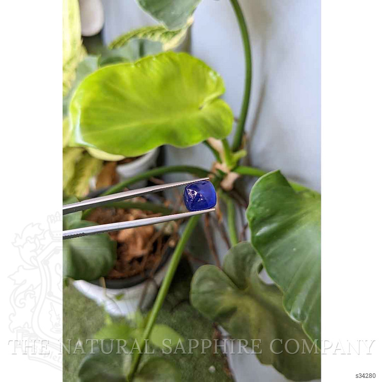 9.53 Ct. Blue Cabochon Sapphire from Ceylon (Sri Lanka)
