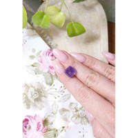 12.37 Ct. Purple Cabochon Sapphire from Ceylon (Sri Lanka) Life Style