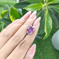 7.08 Ct. Purple Sapphire from Madagascar Life Style