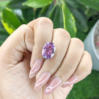 7.08 Ct. Purple Sapphire from Madagascar Life Style