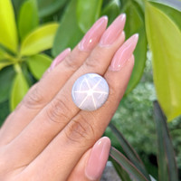 30.71 Ct. Grey Star Sapphire from Ceylon (Sri Lanka) Life Style