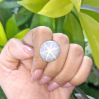 30.71 Ct. Grey Star Sapphire from Ceylon (Sri Lanka) Life Style