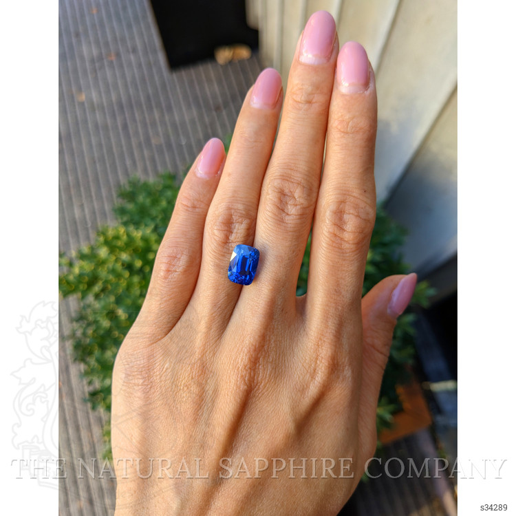 7.04 Ct. Blue Sapphire from Ceylon (Sri Lanka)