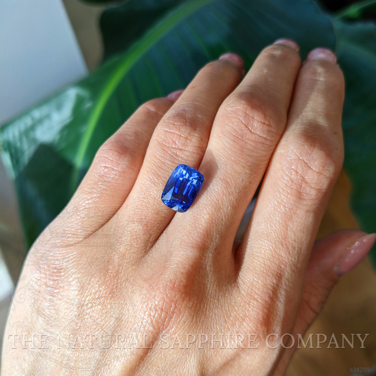 7.04 Ct. Blue Sapphire from Ceylon (Sri Lanka)