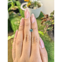0.93 Ct. Green Sapphire from Madagascar Life Style