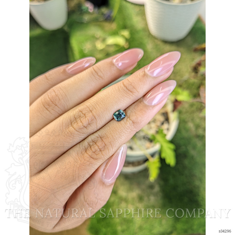 0.81 Ct. Greenish Blue Sapphire from Madagascar