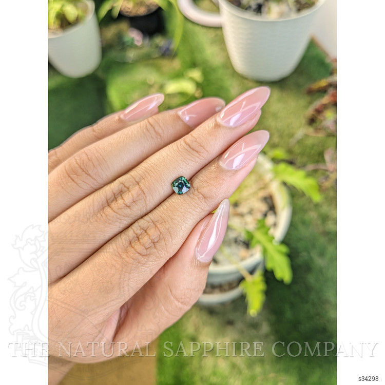 0.76 Ct. Bluish Green Sapphire from Madagascar