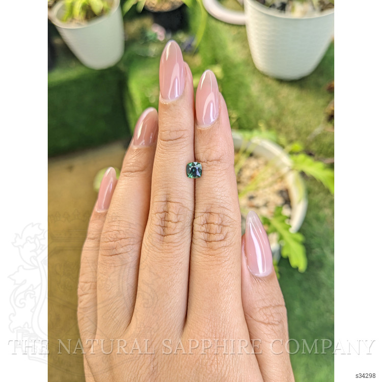 0.76 Ct. Bluish Green Sapphire from Madagascar