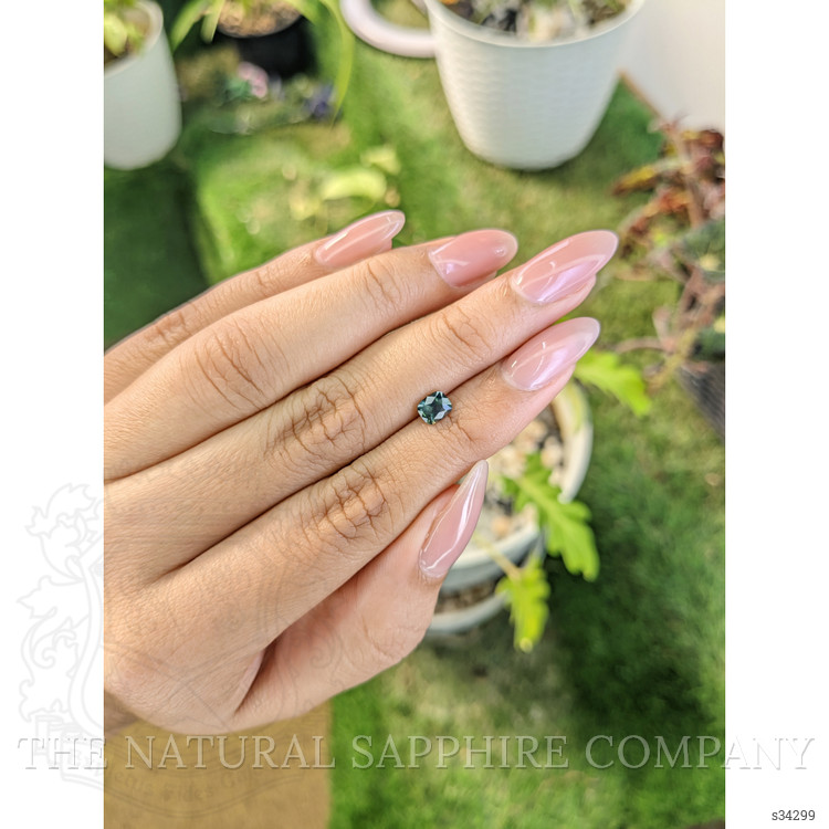 0.68 Ct. Bluish Green Sapphire from Madagascar