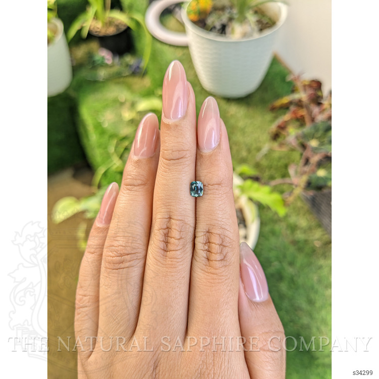 0.68 Ct. Bluish Green Sapphire from Madagascar