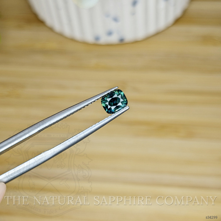0.68 Ct. Bluish Green Sapphire from Madagascar