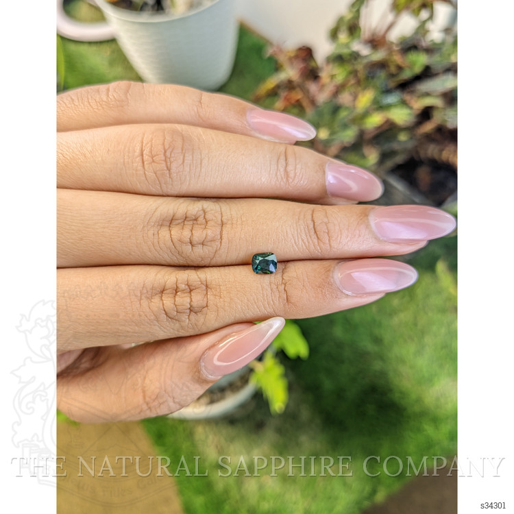 0.72 Ct. Bluish Green Sapphire from Madagascar