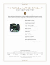 0.76 Ct. Bluish Green Sapphire from Madagascar Scan Report