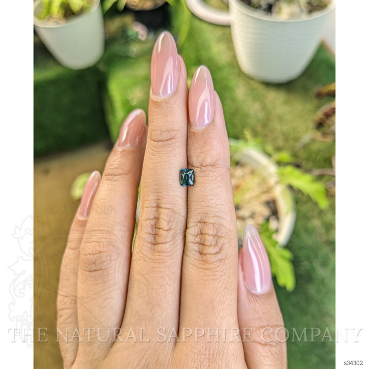 0.76 Ct. Bluish Green Sapphire from Madagascar