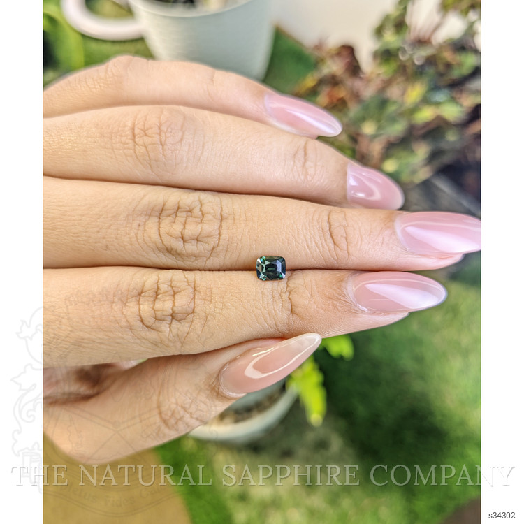 0.76 Ct. Bluish Green Sapphire from Madagascar