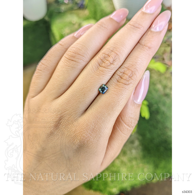 0.72 Ct. Bluish Green Sapphire from Madagascar