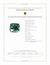 0.68 Ct. Bluish Green Sapphire from Madagascar Scan Report