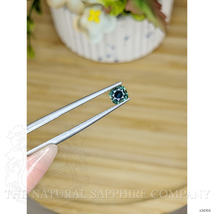 0.68 Ct. Bluish Green Sapphire from Madagascar