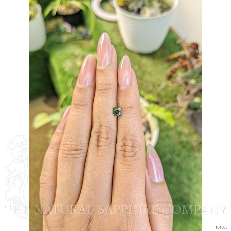 0.61 Ct. Yellowish Green Sapphire from Madagascar