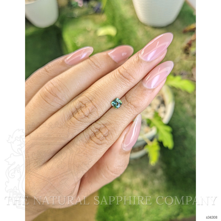 0.56 Ct. Yellowish Green Sapphire from Madagascar