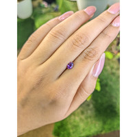 0.71 Ct. Pinkish Purple Sapphire from Ceylon (Sri Lanka) Life Style